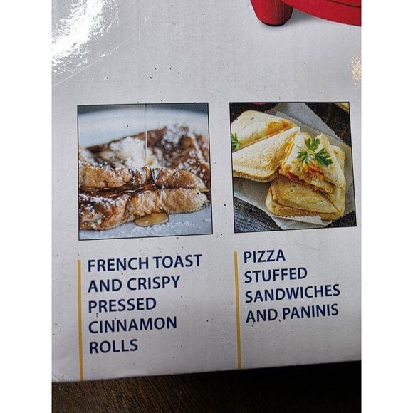 Compact Sandwich Maker Quick Cooking Nonstick Easy Use Perfect Small Spaces - Picture 4 of 11